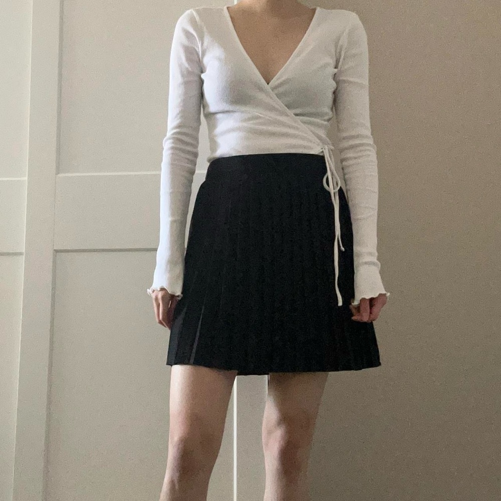 NWOT black Sandy Liang x Target pleated mini skirt